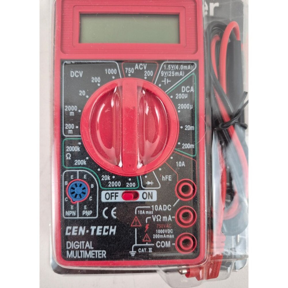 Cen Tech 7 Function Multi Tester Digital Multimeter 98025 NOS LCD Display - Picture 7 of 8